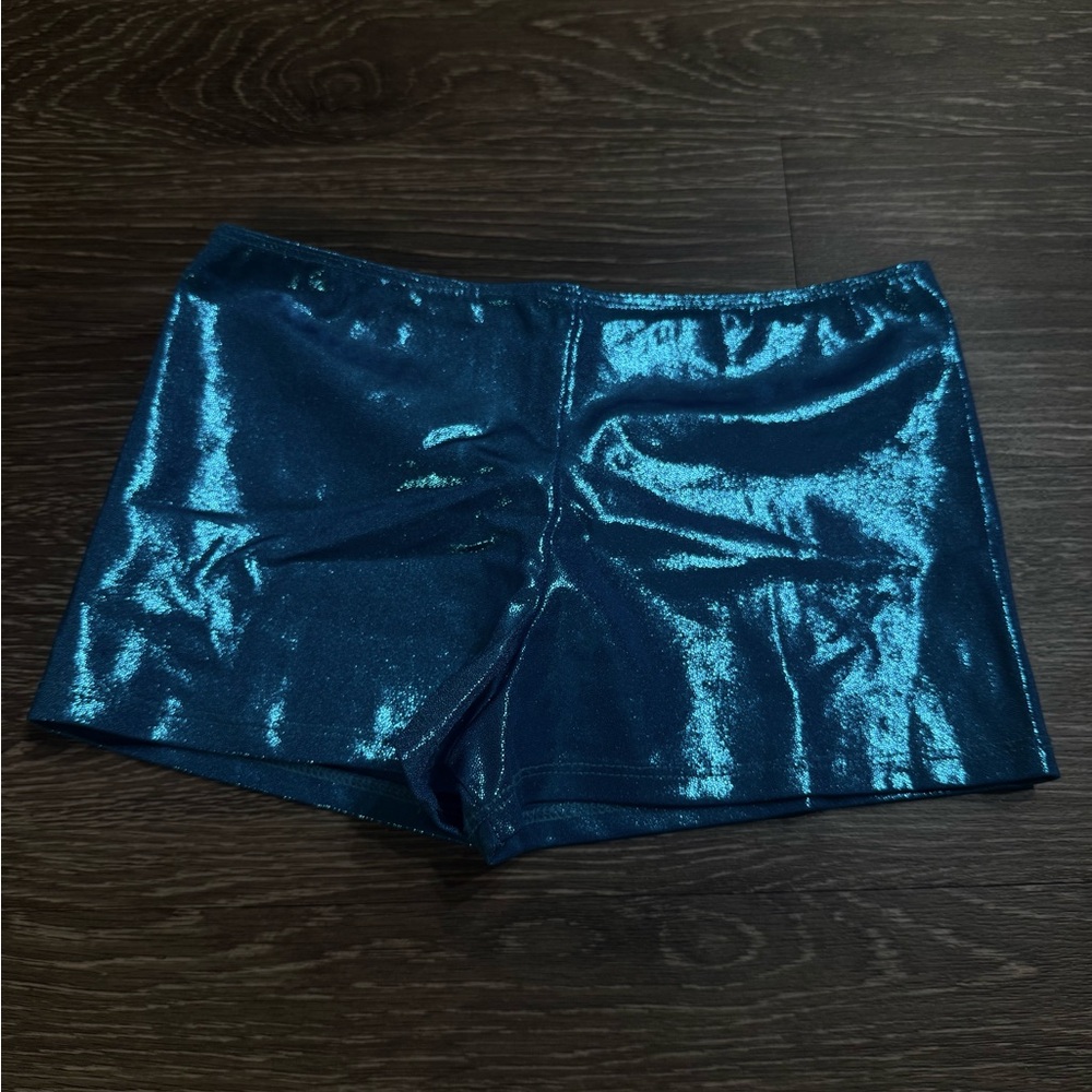 Shimmering Blue Dance Shorts (Large Child)